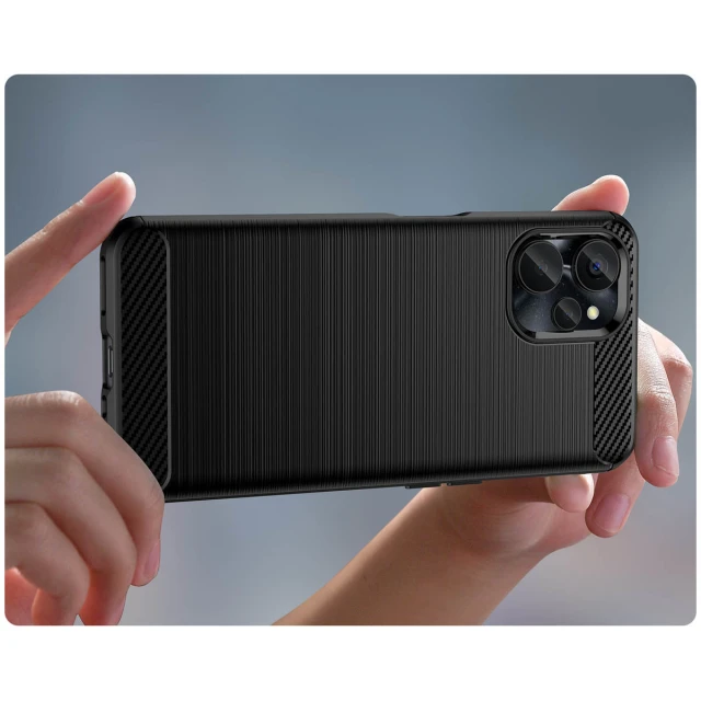Чохол HRT Carbon Case для Realme 10 5G | 9i 5G Black (9145576271872)