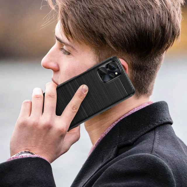 Чохол HRT Carbon Case для Realme 10 5G | 9i 5G Black (9145576271872)