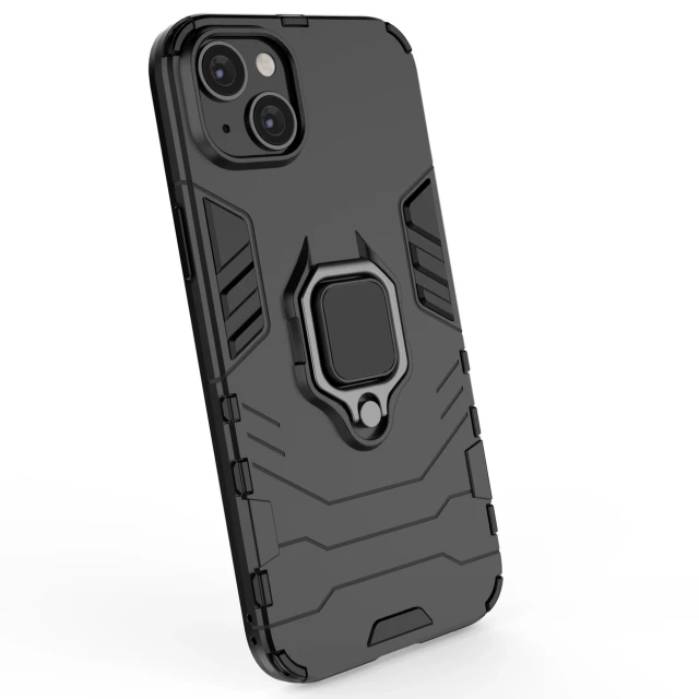 Чохол Hurtel Ring Armor для iPhone 14 Pro Black (9145576272152)