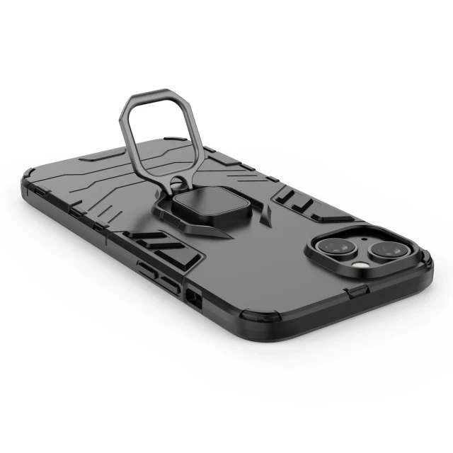 Чохол Hurtel Ring Armor для iPhone 14 Black (9145576272176)