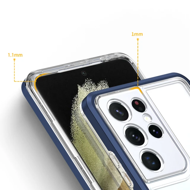 Чохол HRT Clear 3in1 Case для Samsung Galaxy S23 Ultra Blue (9145576272725)