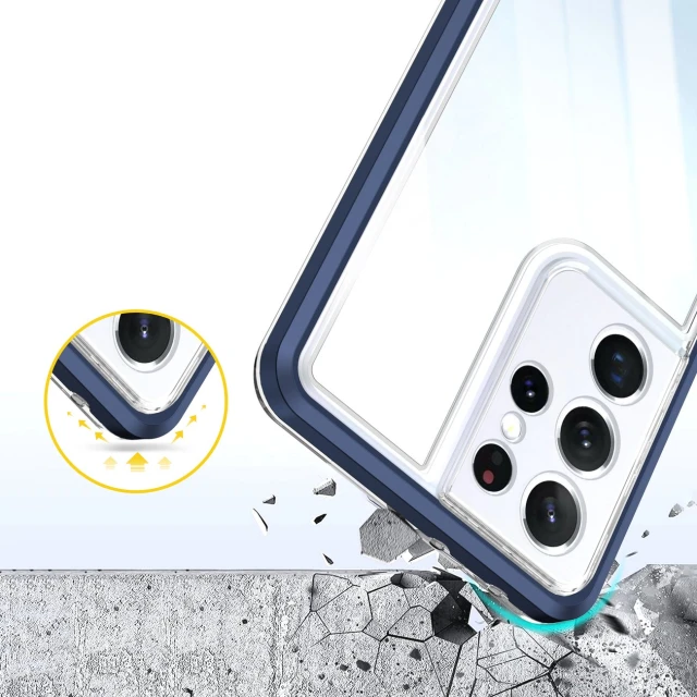 Чохол HRT Clear 3in1 Case для Samsung Galaxy S23 Ultra Blue (9145576272725)