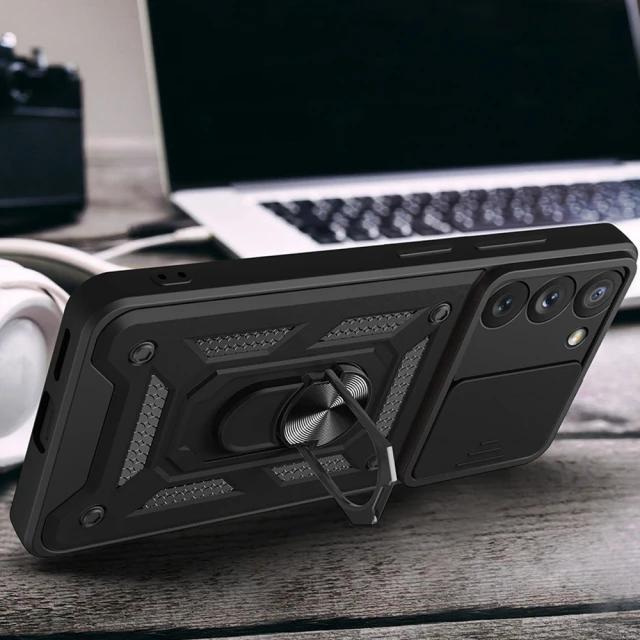 Чехол HRT Hybrid Armor Camshield для Samsung Galaxy S23 Plus Black (9145576272770)
