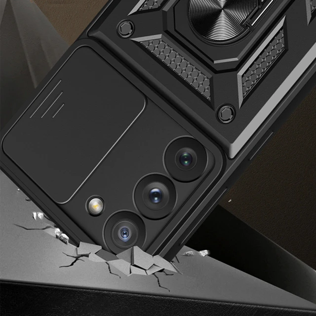Чохол HRT Hybrid Armor Camshield для Samsung Galaxy S23 Plus Red (9145576273074)