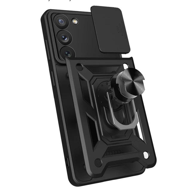 Чохол HRT Hybrid Armor Camshield для Samsung Galaxy S23 Plus Red (9145576273074)