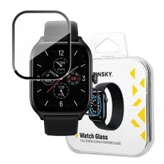 Защитное стекло Wozinsky Tempered Glass 9H Full Glue для Xiaomi Amazfit GTS 4 Black (9145576274453)