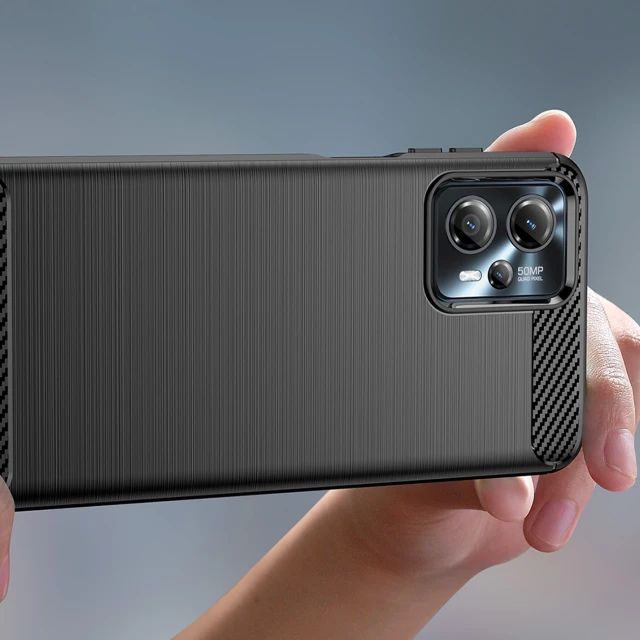 Чохол Hurtel Carbon Case для Motorola Moto G13 Black (9145576274668)