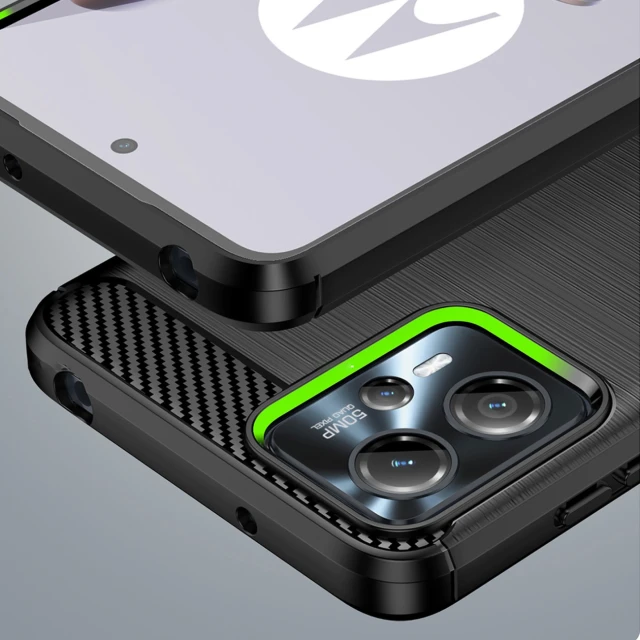 Чохол Hurtel Carbon Case для Motorola Moto G13 Black (9145576274668)