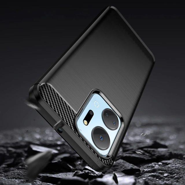 Чохол HRT Carbon Case для Honor Play 40 Plus | X7a Black (9145576275399)