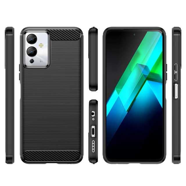 Чохол HRT Carbon Case для Infinix Note 12i Black (9145576275405)