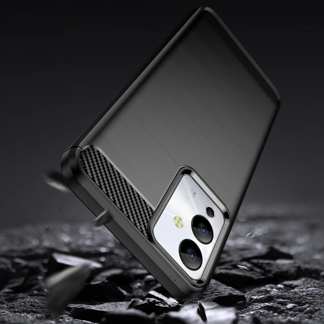 Чохол HRT Carbon Case для Infinix Note 12i Black (9145576275405)