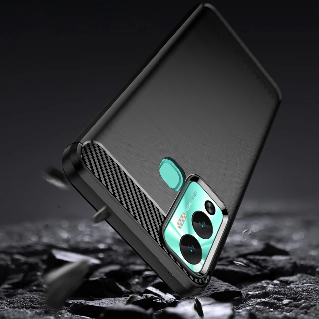 Чохол HRT Carbon Case для Infinix Hot 12 Play NFC | Hot 12 Play Black (9145576275429)
