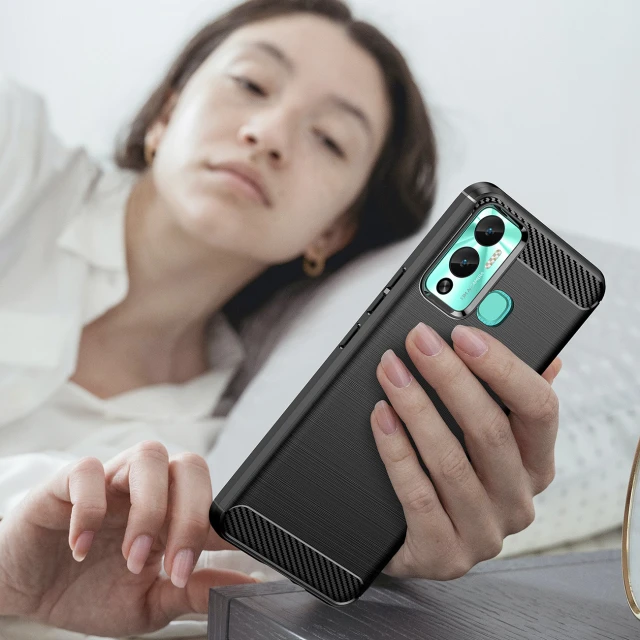 Чохол HRT Carbon Case для Infinix Hot 12 Play NFC | Hot 12 Play Black (9145576275429)