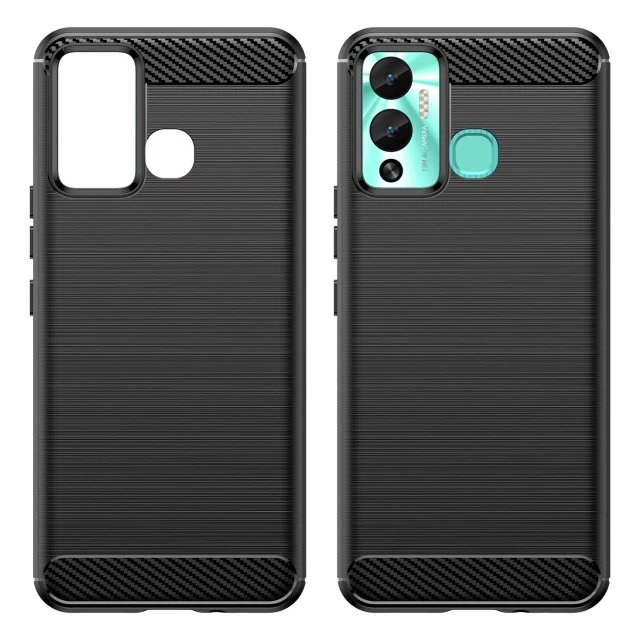 Чохол HRT Carbon Case для Infinix Hot 12 Play NFC | Hot 12 Play Black (9145576275429)