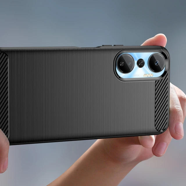 Чохол HRT Carbon Case для Infinix Hot 20 Black (9145576275436)