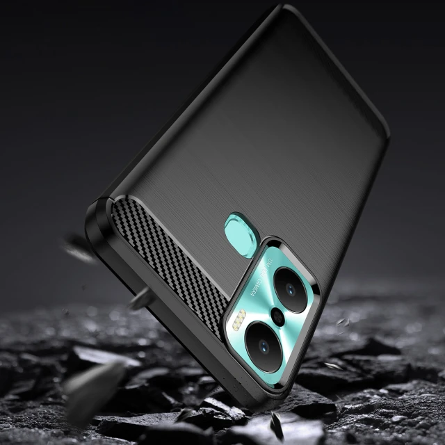 Чохол HRT Carbon Case для Infinix Hot 20 Play Black (9145576275443)