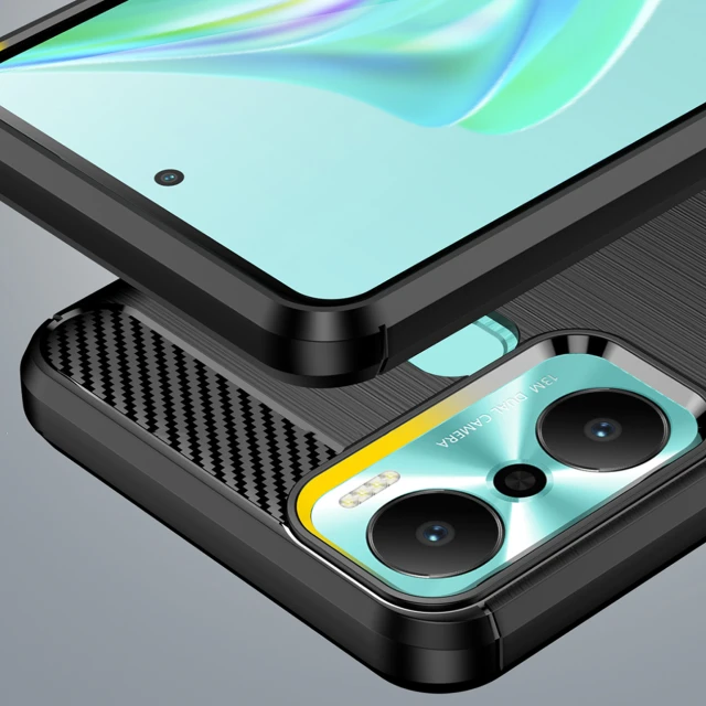 Чохол HRT Carbon Case для Infinix Hot 20 Play Black (9145576275443)