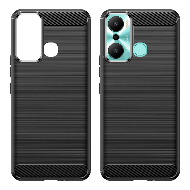 Чохол HRT Carbon Case для Infinix Hot 20 Play Black (9145576275443)