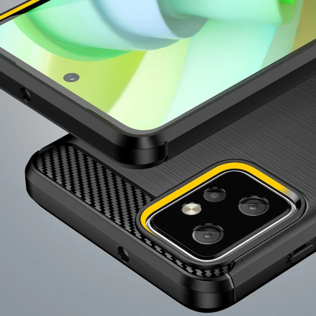 Чехол Hurtel Carbon Case для Motorola Moto G Power 2023 Black (9145576275559)