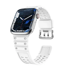 Ремешок Hurtel Triple Protection для Apple Watch Series 9/8/7 41 mm | 6/5/SE 40 mm | 3/2/1 38 mm White (9145576276150)