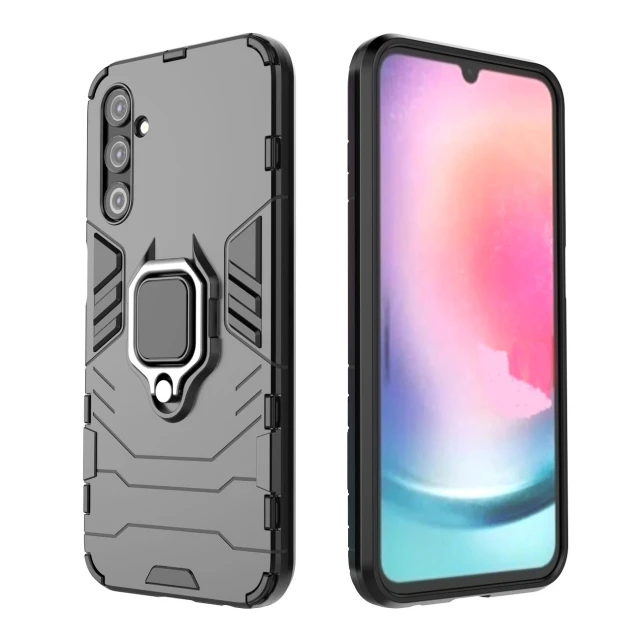 Чохол HRT Ring Armor для Samsung Galaxy A24 4G Black (9145576277638)