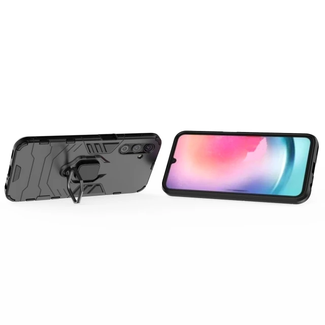 Чохол HRT Ring Armor для Samsung Galaxy A24 4G Black (9145576277638)