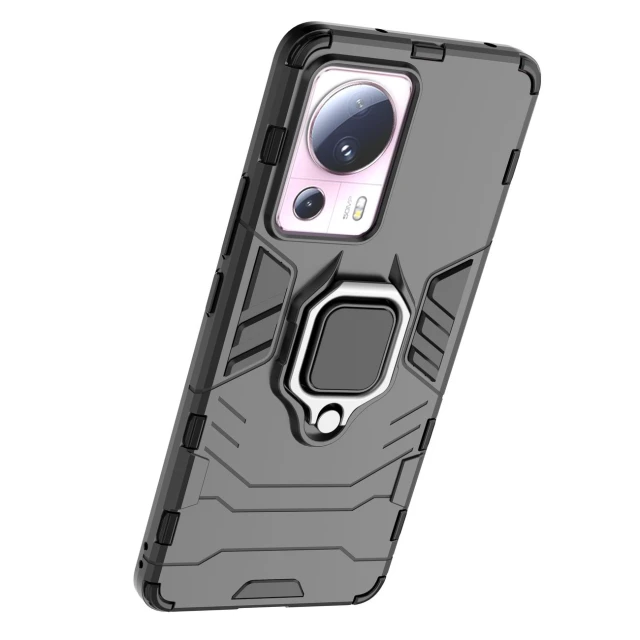 Чохол HRT Ring Armor для Xiaomi 13 Lite Black (9145576277645)