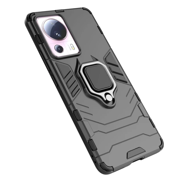 Чохол HRT Ring Armor для Xiaomi 13 Lite Black (9145576277645)