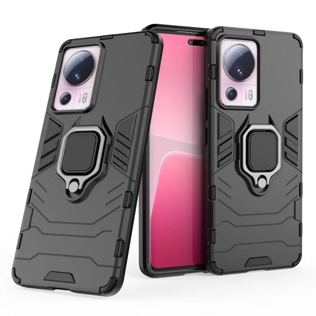 Чохол HRT Ring Armor для Xiaomi 13 Lite Black (9145576277645)