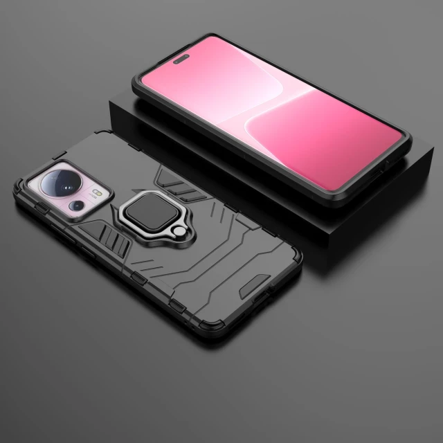 Чохол HRT Ring Armor для Xiaomi 13 Lite Black (9145576277645)