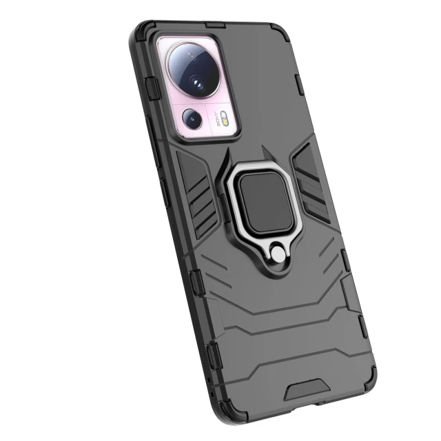 Чохол HRT Ring Armor для Xiaomi 13 Lite Black (9145576277645)