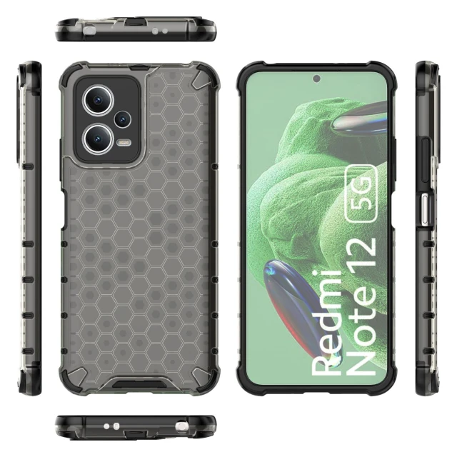 Чохол HRT Honeycomb для Xiaomi Redmi Note 12 5G | Poco X5 5G Black (9145576277690)