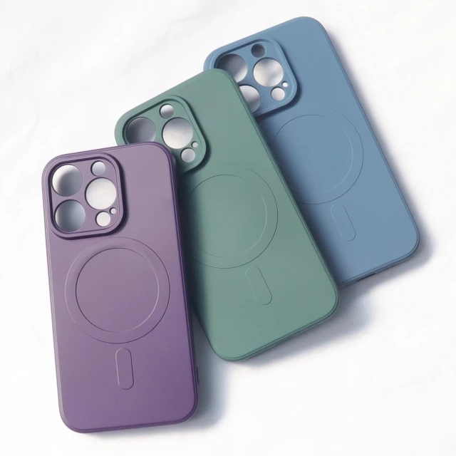Чохол Hurtel Silicone Case для iPhone 14 Plus Blue with MagSafe (9145576278284)