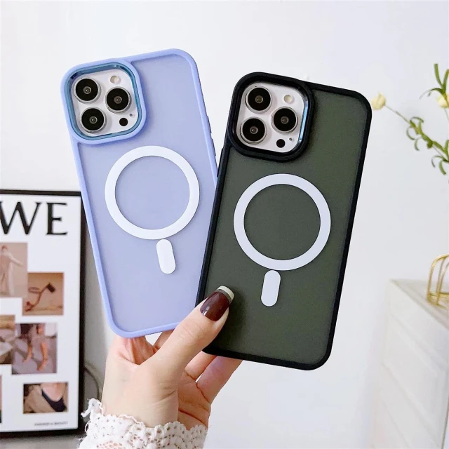Чохол Hurtel Color Matte Case для iPhone 14 Plus Green with MagSafe (9145576278796)