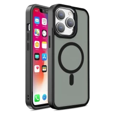 Чохол Hurtel Magnetic Color Matte Case для iPhone 15 Pro Max Black with MagSafe (9145576280195)