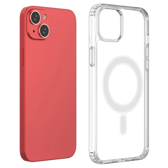 Чохол Hurtel Clear Magnetic Case для iPhone 15 Plus Clear with MagSafe (Magnetic Case MagSafe iPhone 15 Plus Clear)