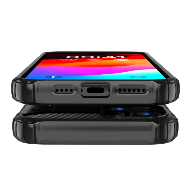 Чохол HRT Hybrid Armor iPhone 15 Plus Black (9145576280485)