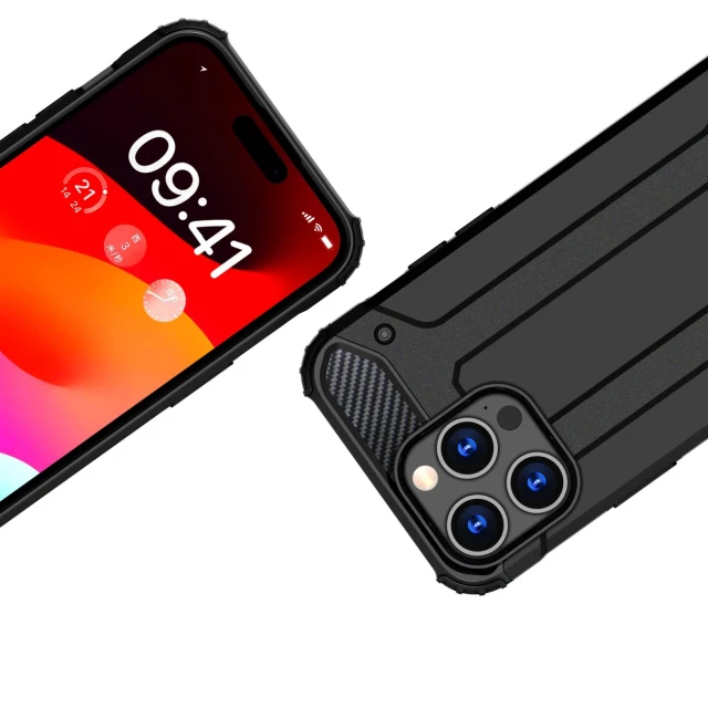 Чохол HRT Hybrid Armor iPhone 15 Pro Max Black (9145576280522)