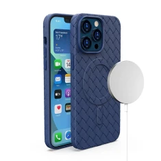 Чохол Hurtel Woven Case для iPhone 15 Dark Blue (9145576281260)