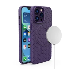 Чохол Hurtel Woven Case для iPhone 15 Purple (9145576281277)
