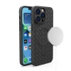 Чехол Hurtel Woven Case для iPhone 15 Pro черный (9145576281314)