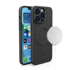 Чохол Hurtel Woven Case для iPhone 15 Pro чорний (9145576281314)