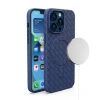 Чохол Hurtel Woven Case для iPhone 15 Pro темно-синій (9145576281321)