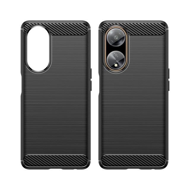 Чохол HRT Carbon Case для Oppo A98 5G Black (9145576281598)