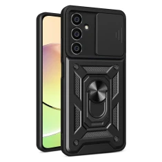 Чохол Hurtel Hybrid Armor Camshield для Samsung Galaxy M54 чорний (9145576282502)