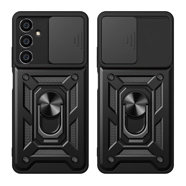Чохол Hurtel Hybrid Armor Camshield для Samsung Galaxy M54 чорний (9145576282502)