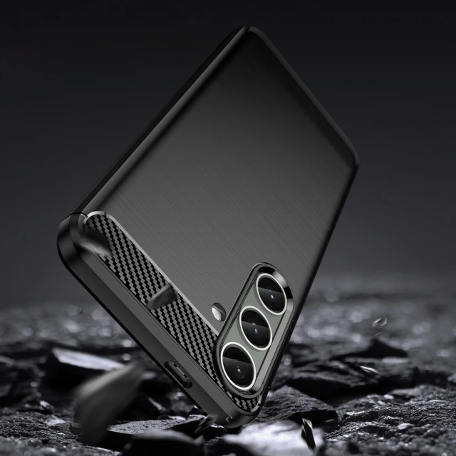 Чохол Hurtel Carbon Case для Samsung Galaxy S24 Plus Black (9145576283769)