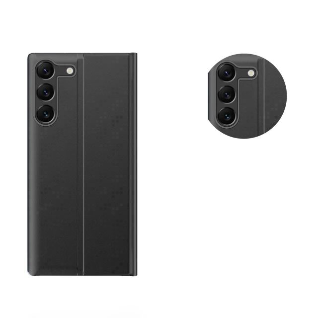 Чохол Hurtel New Sleep View Case для Samsung Galaxy S24 Plus Black (9145576284346)