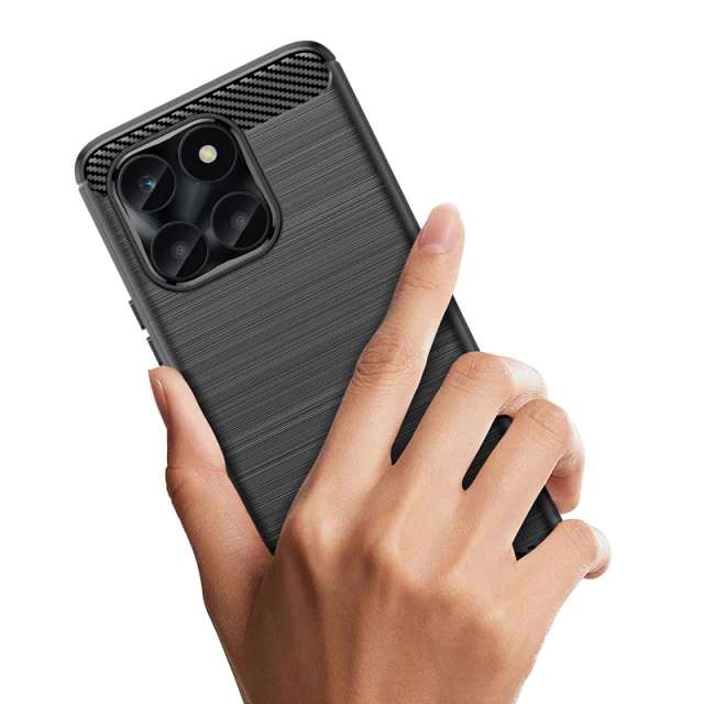 Чехол Hurtel Carbon Case для Honor X6a Black (9145576284650)