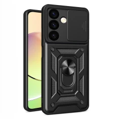 Чохол Hurtel Hybrid Armor Camshield для Samsung Galaxy S24 Plus Black (9145576285084)